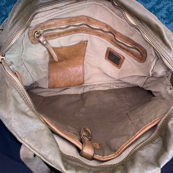 Campomaggi Virtus Work Handbag in Military Green Teodorano Print - Picture 7 of 8